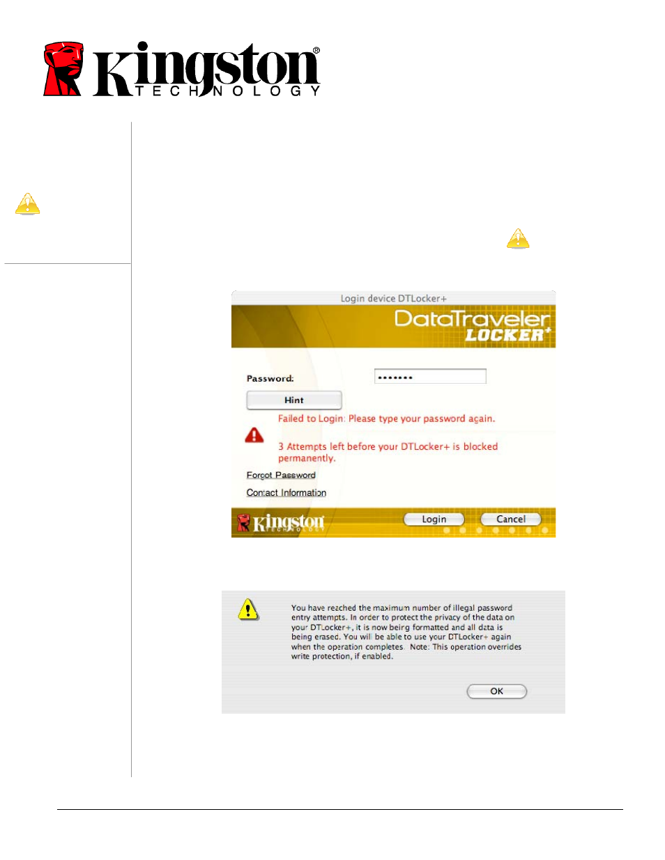 Secure storage | Kingston Technology DATATRAVELER 4808071-001.A01 User Manual | Page 19 / 20