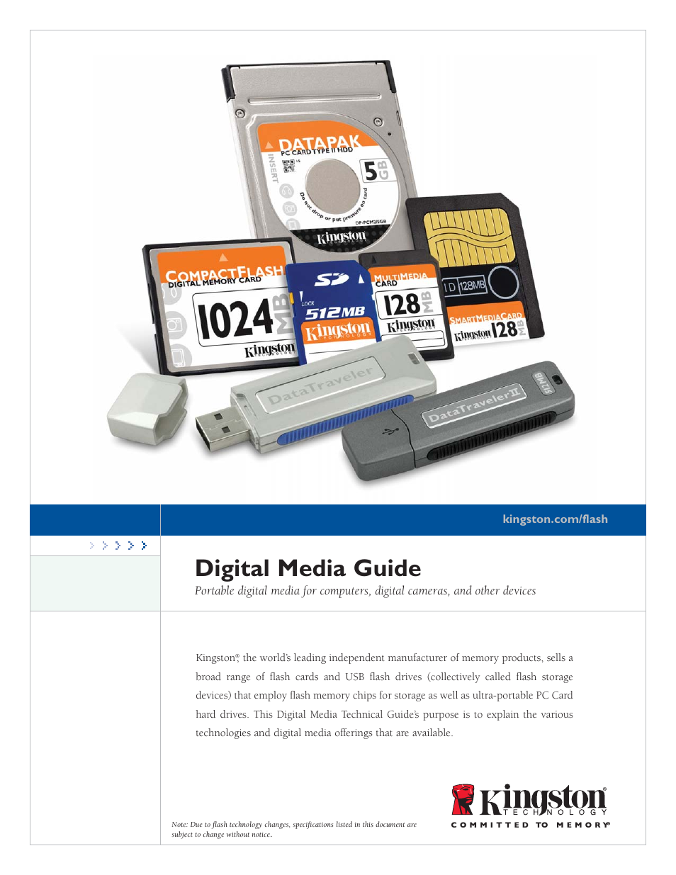 Kingston Technology Digital Media Guide User Manual | 14 pages