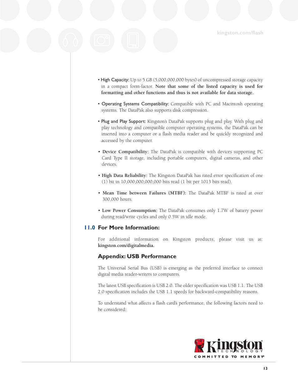 Kingston Technology Digital Media Guide User Manual | Page 13 / 14