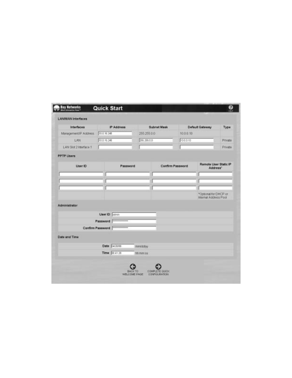 Configuration | Kingston Technology Bay Networks 2000 User Manual | Page 33 / 67