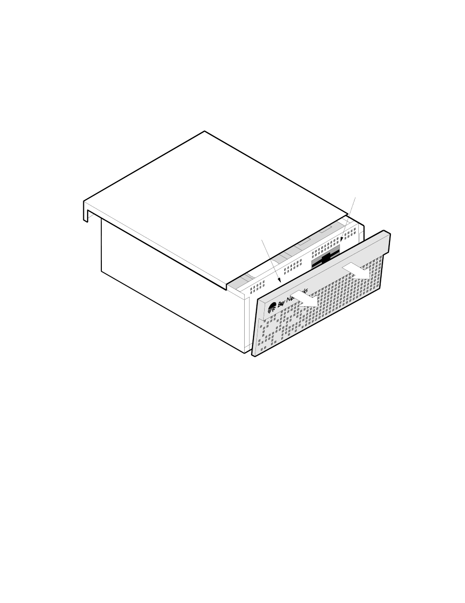 Removing the front bezel | Kingston Technology Bay Networks 2000 User Manual | Page 54 / 67