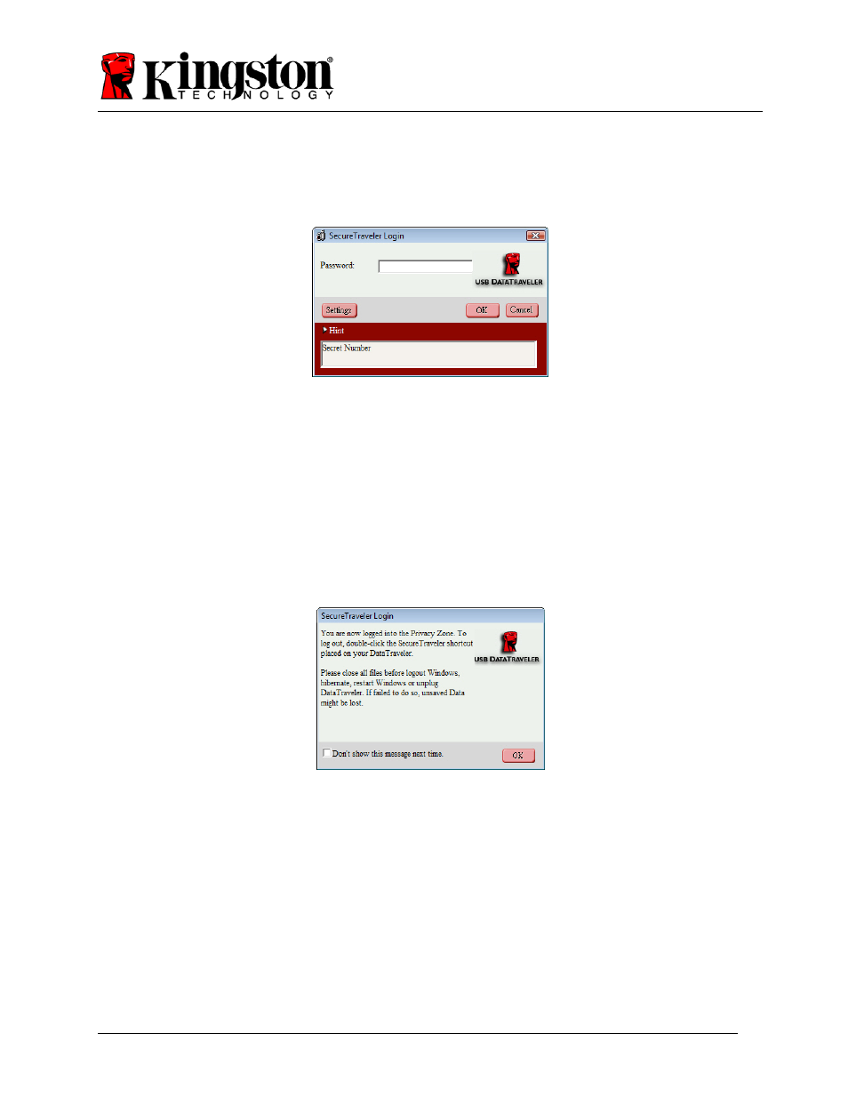 Kingston Technology SecureTraveler User Manual | Page 12 / 20