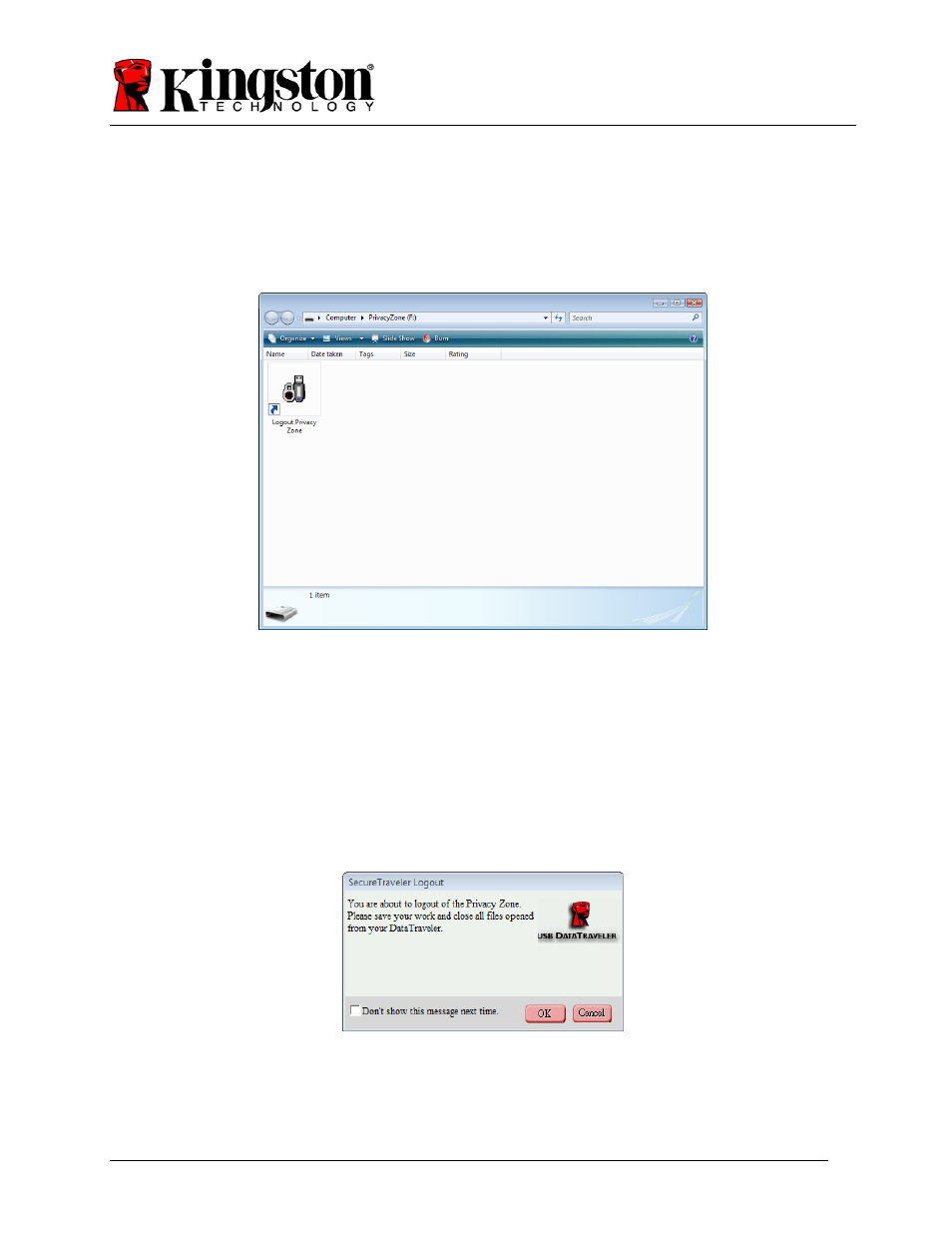 Kingston Technology SecureTraveler User Manual | Page 13 / 20