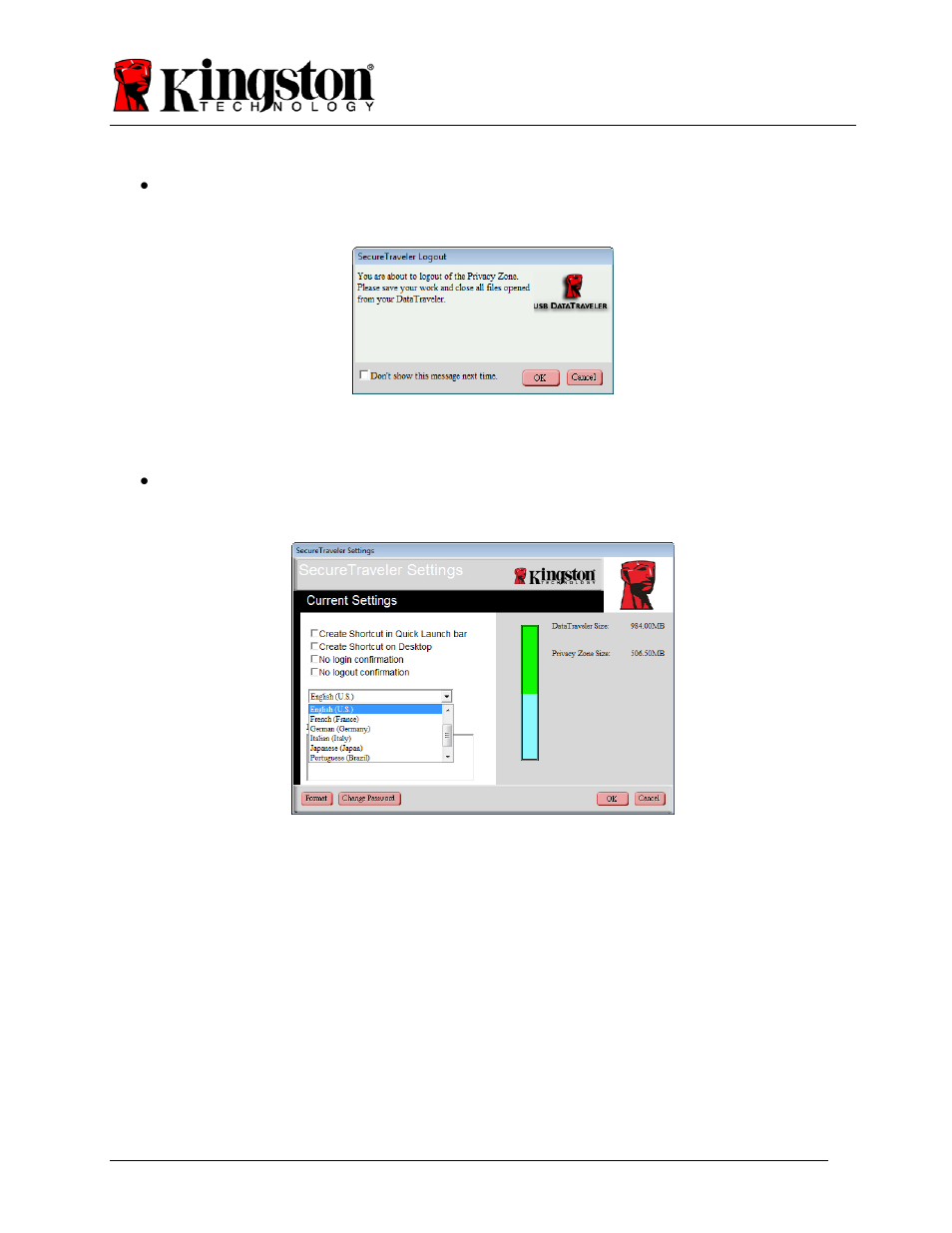 Kingston Technology SecureTraveler User Manual | Page 16 / 20