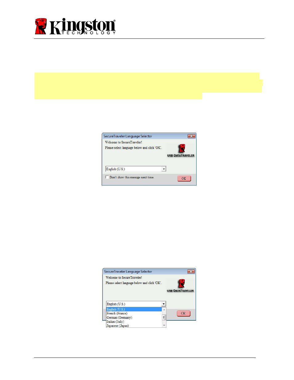 Kingston Technology SecureTraveler User Manual | Page 6 / 20