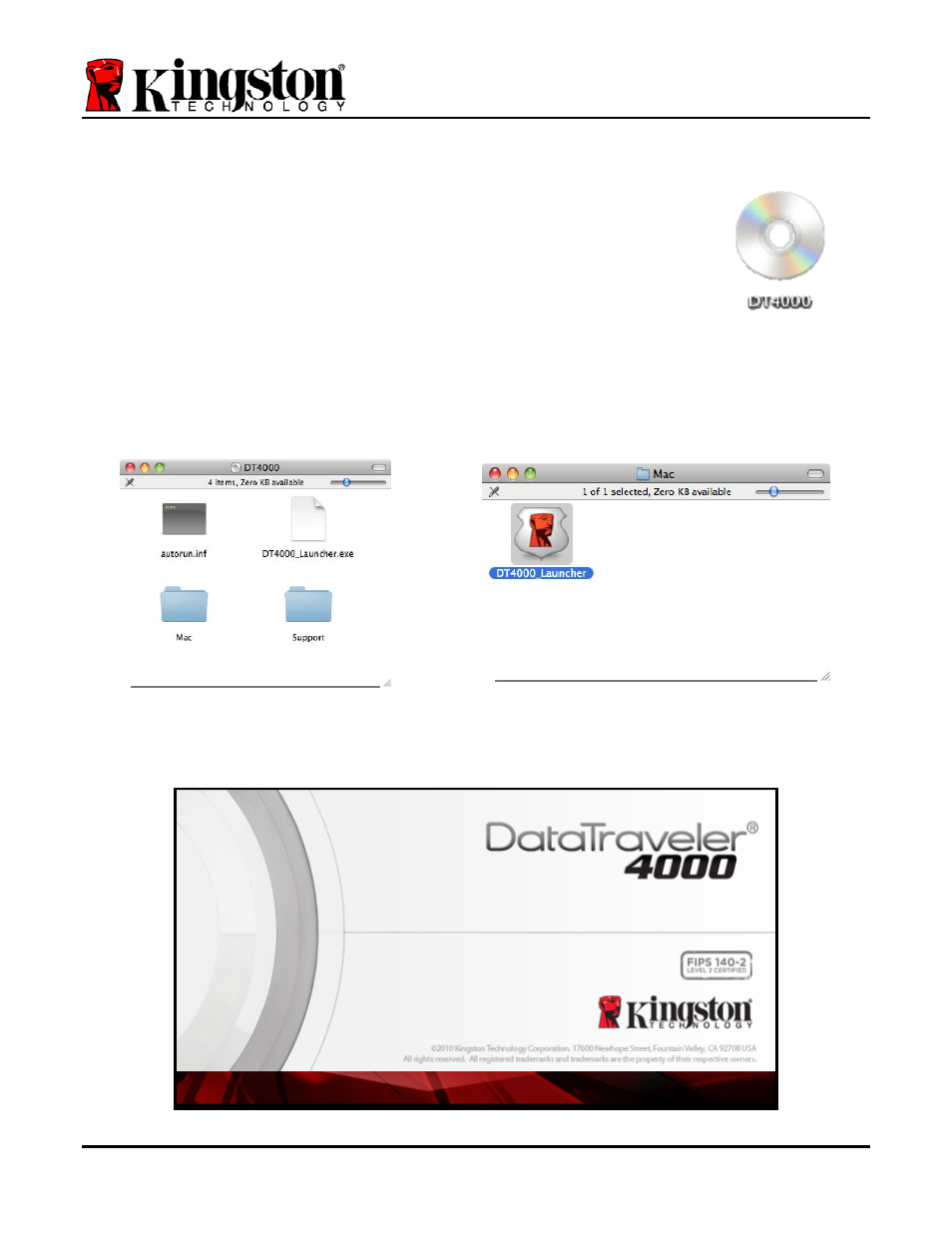 Setup (mac environment) | Kingston Technology 4000 User Manual | Page 12 / 27