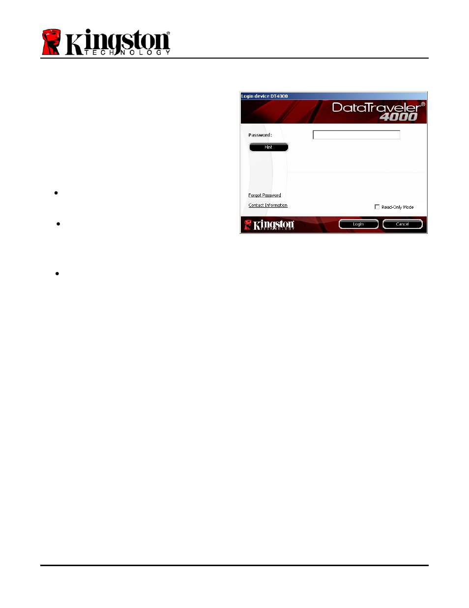 Device usage (windows), Device usage (windows environment) | Kingston Technology 4000 User Manual | Page 9 / 27