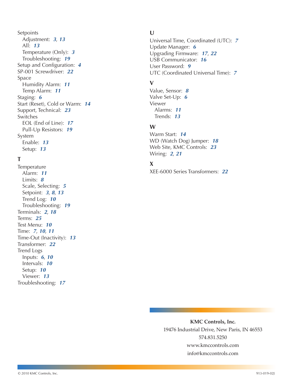 KMC FLEXSTATTM BAC-10000 User Manual | Page 28 / 28