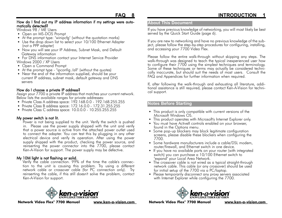 Ken-A-Vision 7700 User Manual | Page 3 / 14
