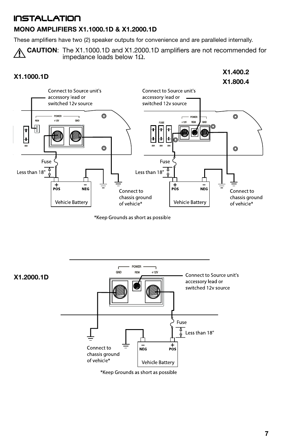 Installation | Lightning Audio X1.400.2 User Manual | Page 7 / 64