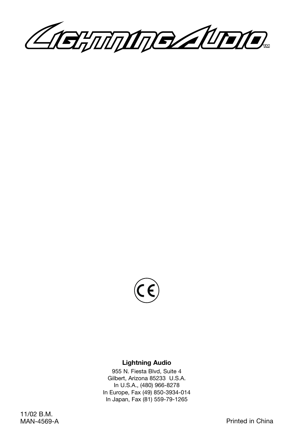 Lightning Audio B2.350.1 User Manual | Page 52 / 52