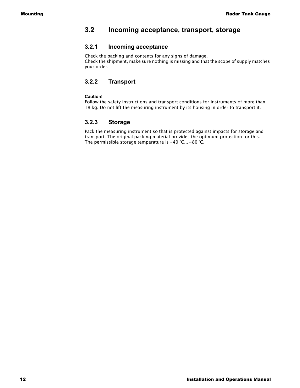 2 incoming acceptance, transport, storage, 1 incoming acceptance, 2 transport | 3 storage, Incoming acceptance, transport, storage | Lightning Audio 7532 User Manual | Page 12 / 106