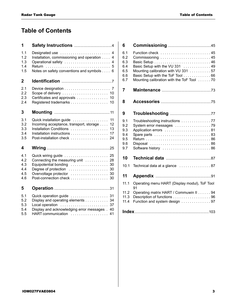 Lightning Audio 7532 User Manual | Page 3 / 106