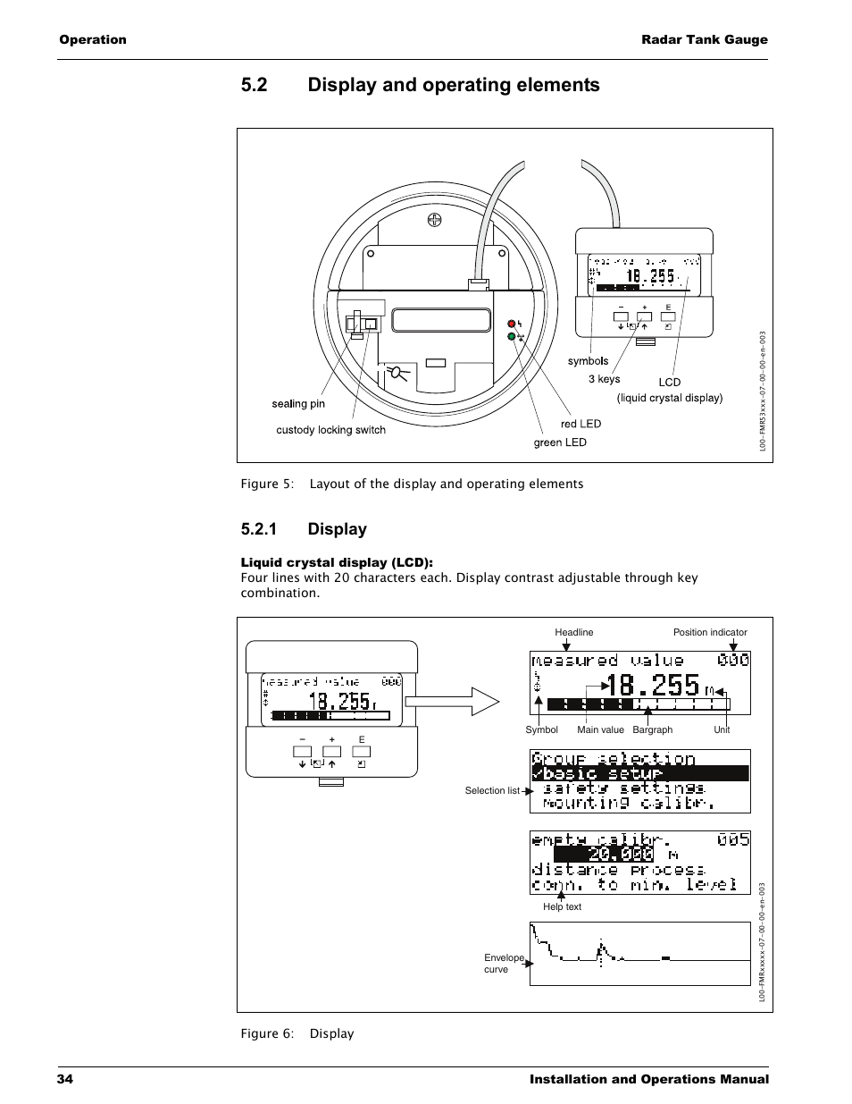 2 display and operating elements, 1 display, Liquid crystal display (lcd) | Display and operating elements | Lightning Audio 7532 User Manual | Page 34 / 106