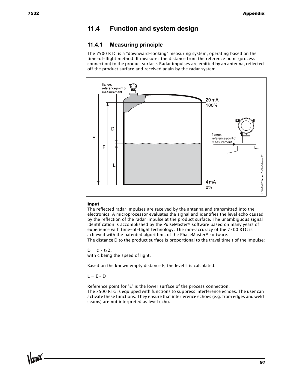 4 function and system design, 1 measuring principle, Input | Lightning Audio 7532 User Manual | Page 97 / 106