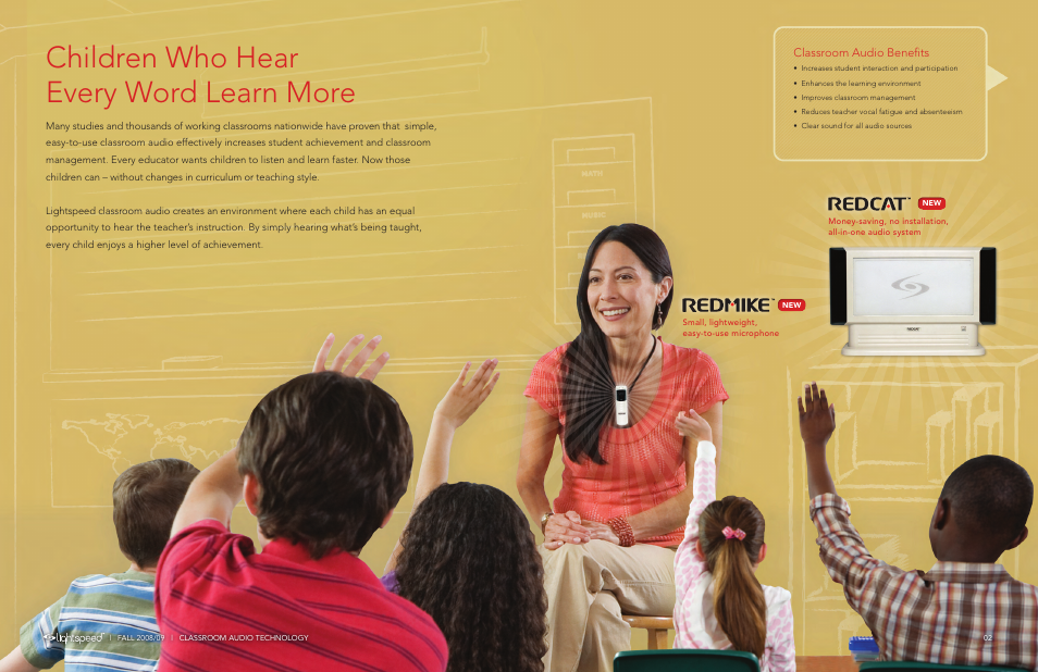 Children who hear every word learn more | LightSpeed Technologies RedCat User Manual | Page 2 / 9