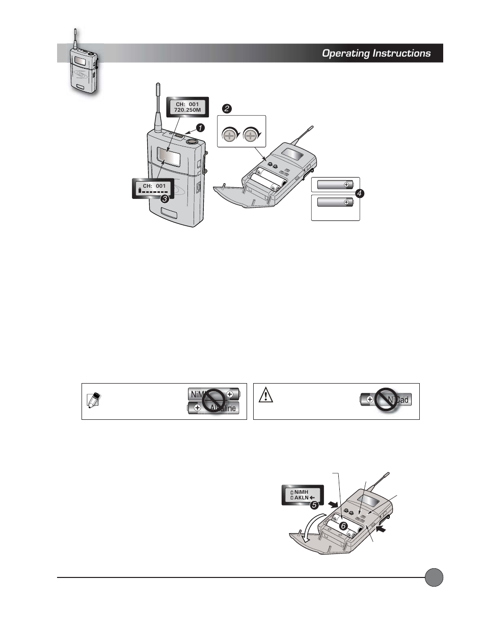 Wireless transmitter, Operating instructions, Belt-pack | LightSpeed Technologies Delta X10 User Manual | Page 26 / 35