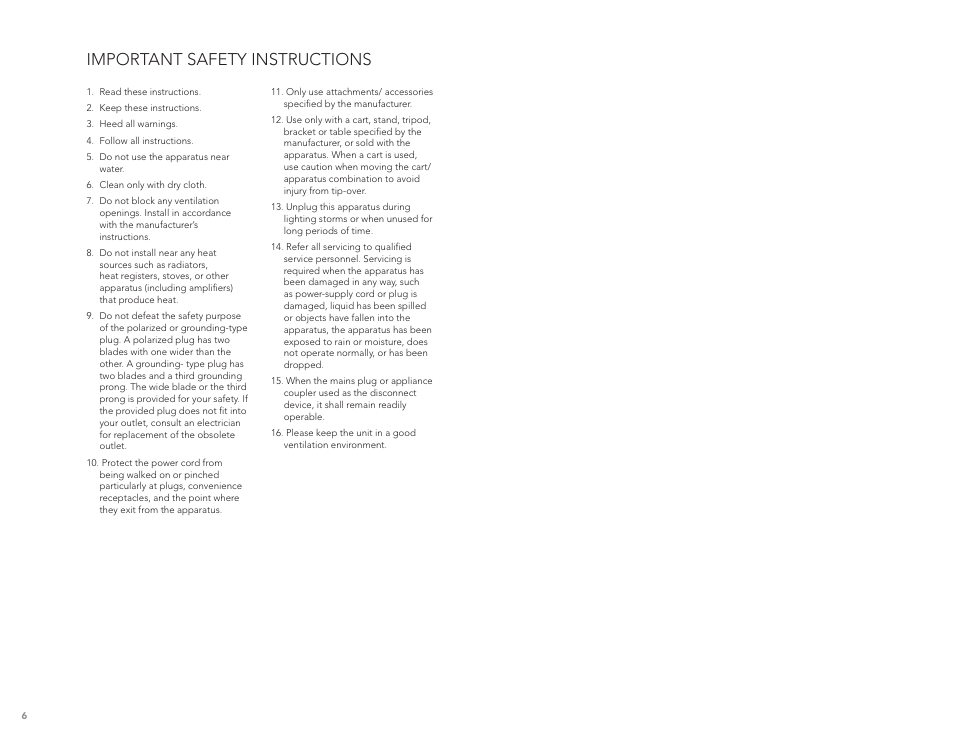 Important safety instructions | LightSpeed Technologies CAT 860 User Manual | Page 4 / 45