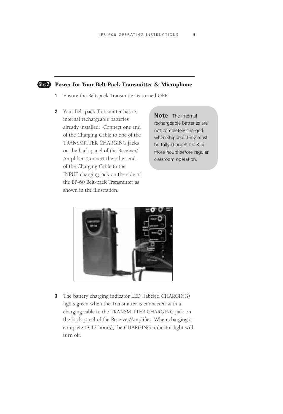 LightSpeed Technologies Listening Enhancement System LES 600 Series User Manual | Page 4 / 21