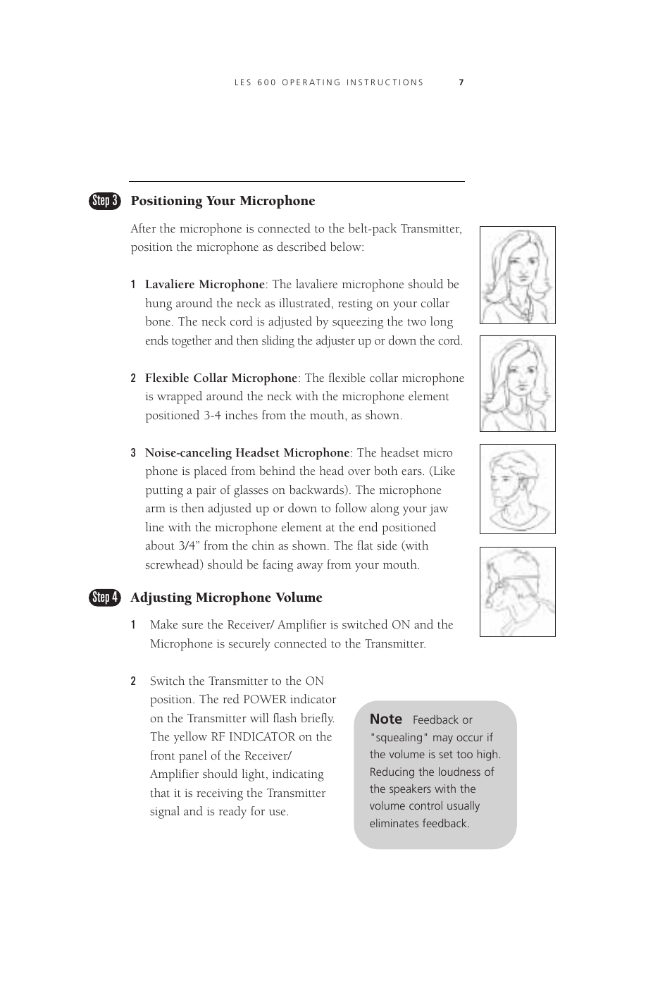 LightSpeed Technologies Listening Enhancement System LES 600 Series User Manual | Page 6 / 21