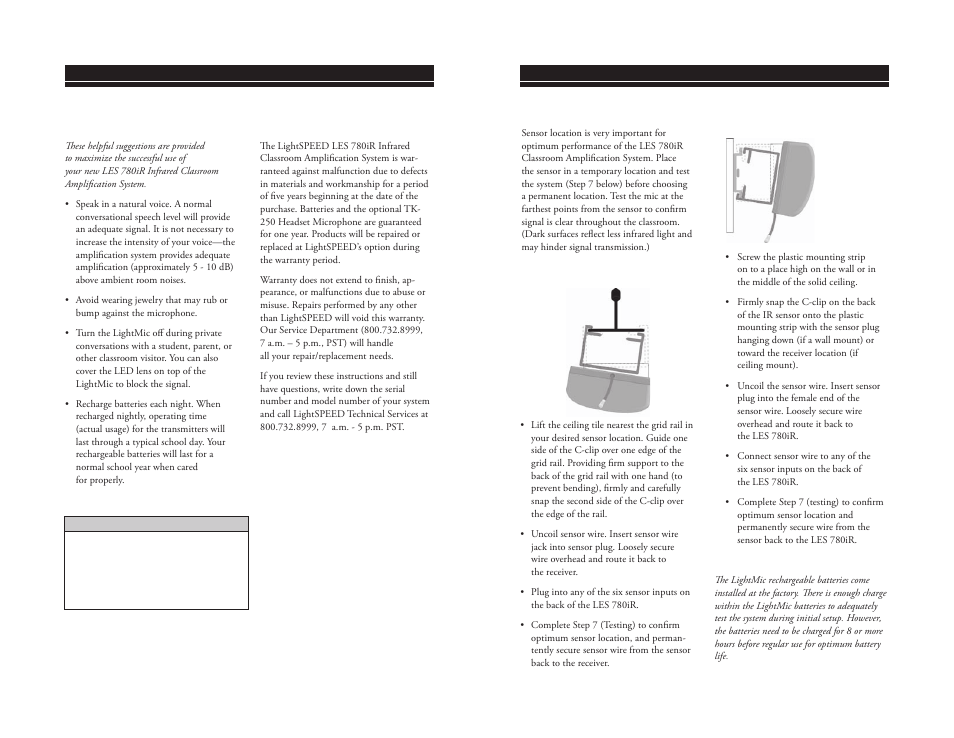 LightSpeed Technologies 780iR User Manual | Page 6 / 22