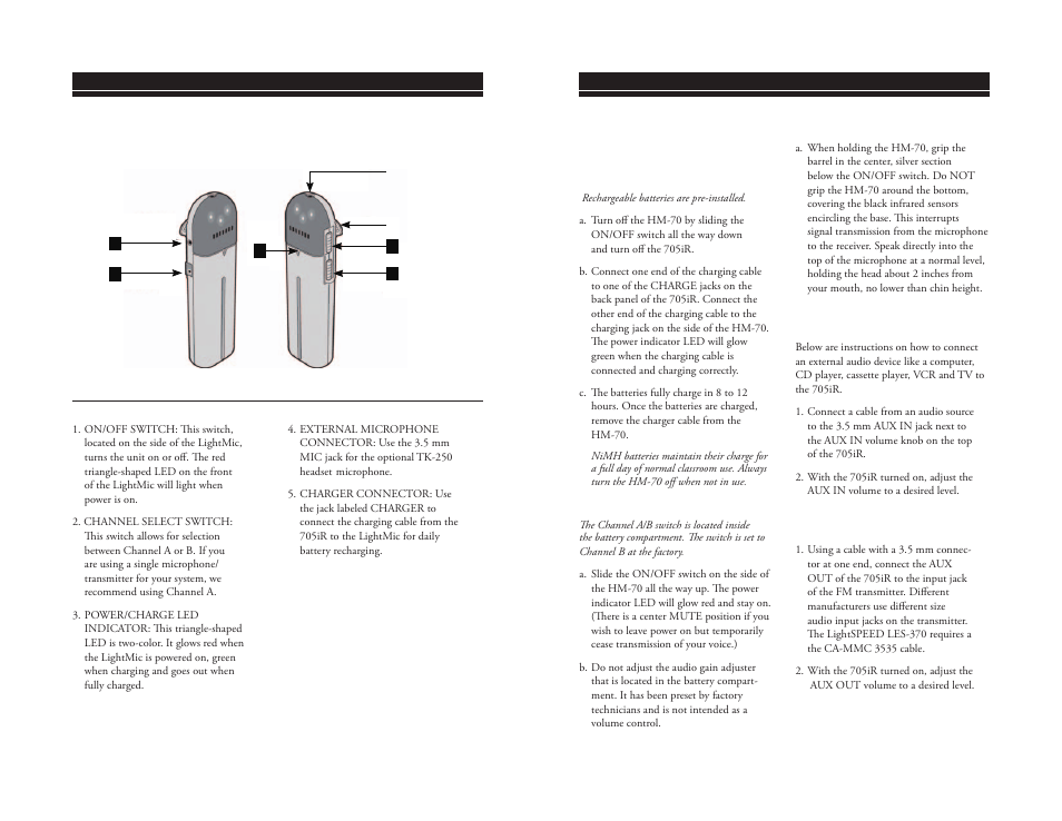 LightSpeed Technologies 705iR User Manual | Page 12 / 18