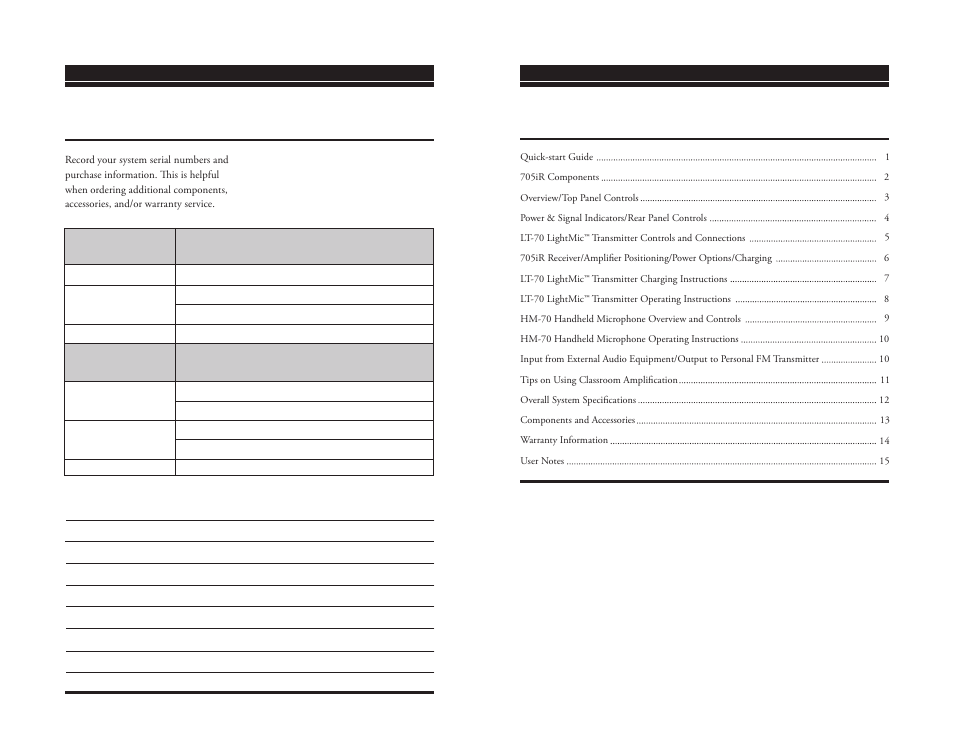 LightSpeed Technologies 705iR User Manual | Page 17 / 18