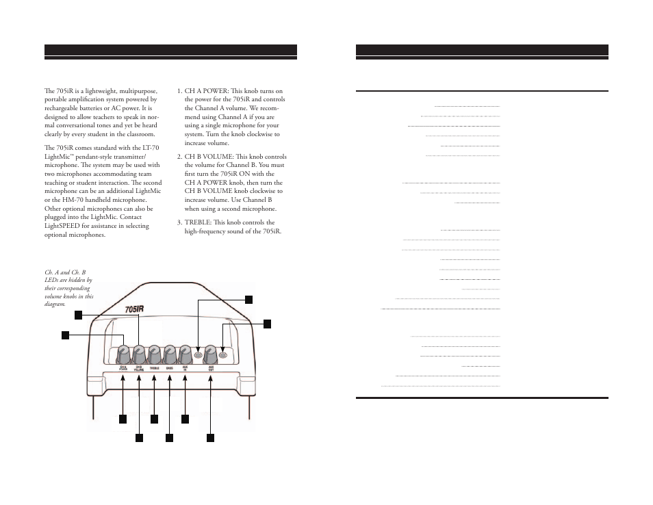 LightSpeed Technologies 705iR User Manual | Page 5 / 18