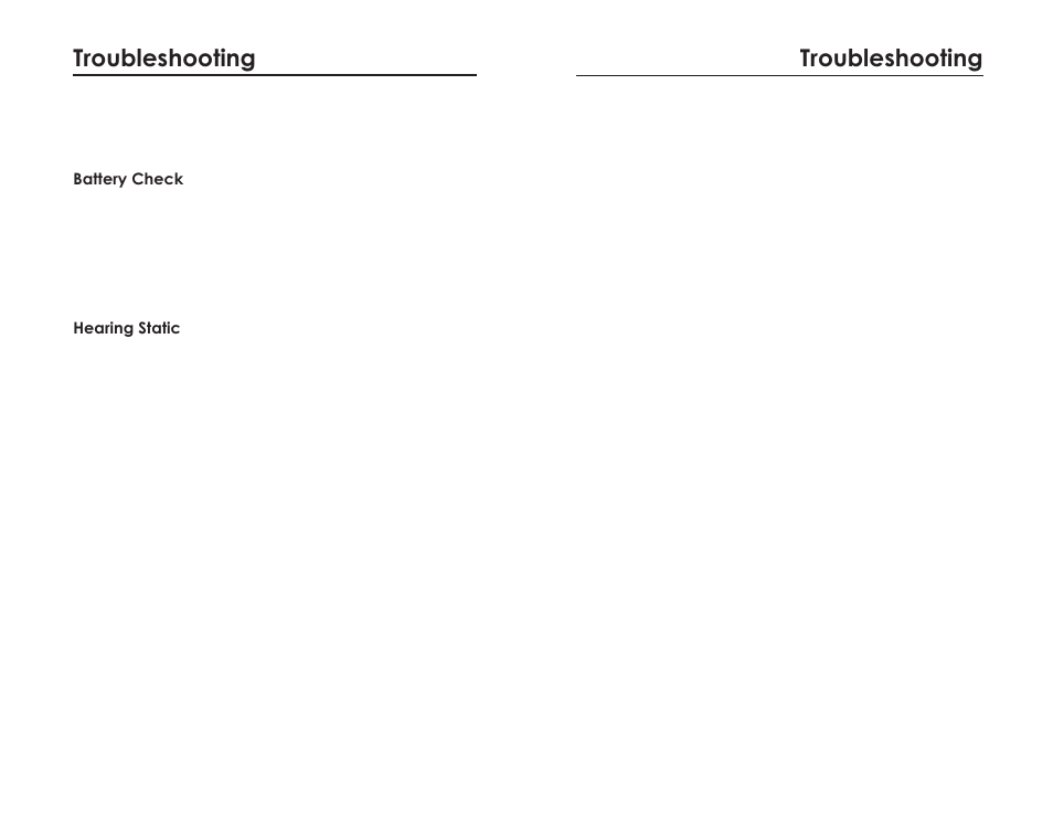 Troubleshooting | LightSpeed Technologies Personal FM System LES 370 Series User Manual | Page 10 / 14