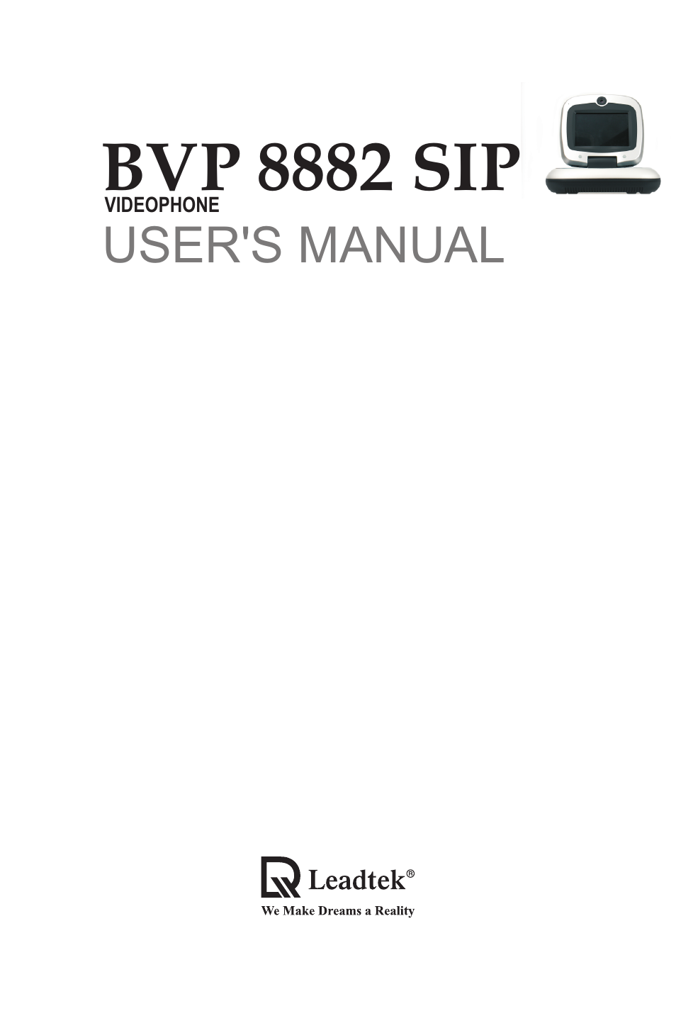 Lead Data VIDEOPHONE BVP 8882 SIP User Manual | 61 pages