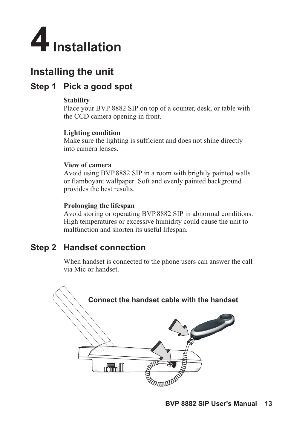 Installation | Lead Data VIDEOPHONE BVP 8882 SIP User Manual | Page 18 / 61
