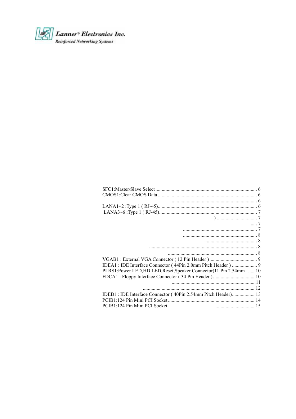 Lanner electronic FW-7650 User Manual | Page 5 / 57