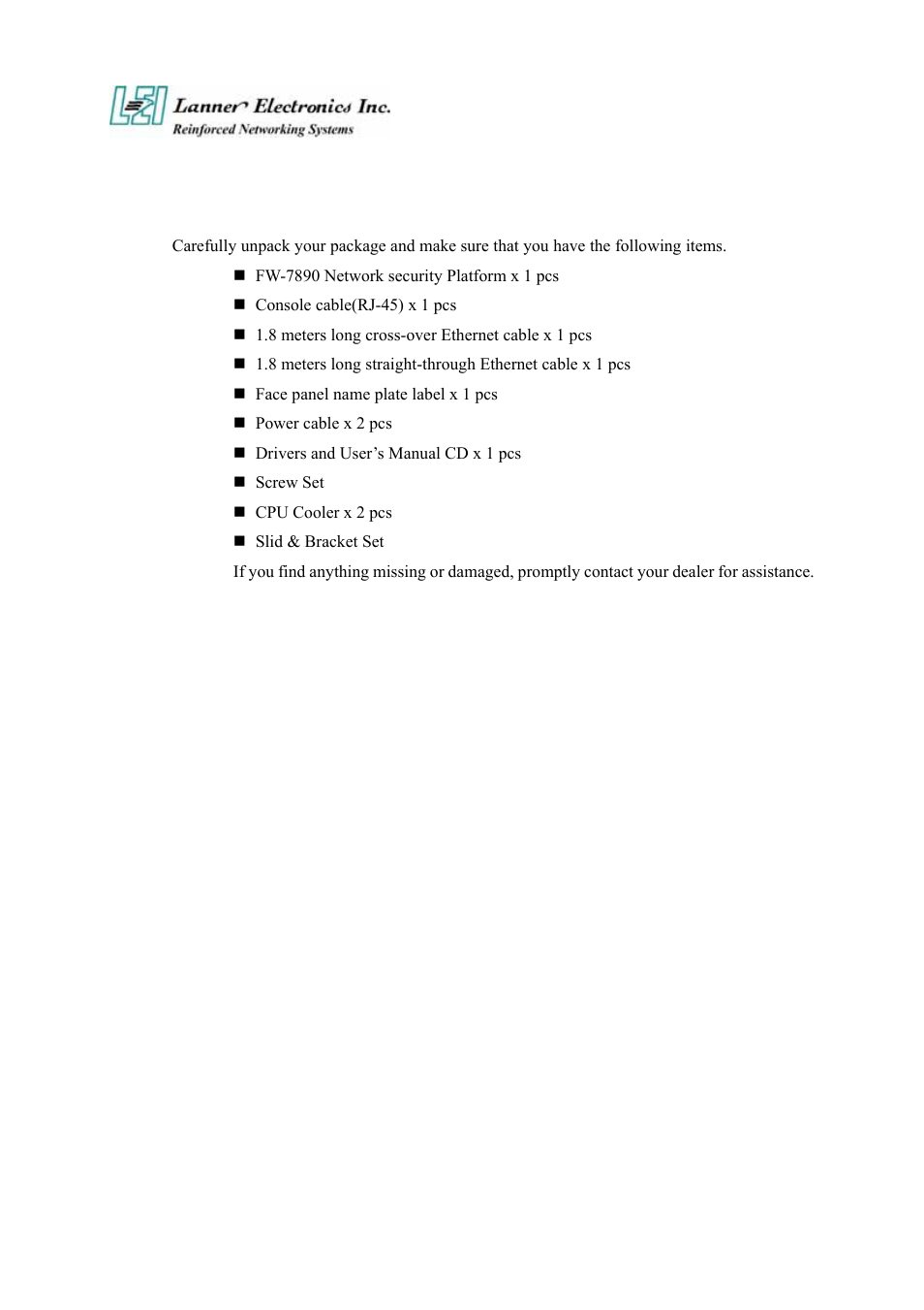 Lanner electronic FW-7890 User Manual | Page 10 / 56
