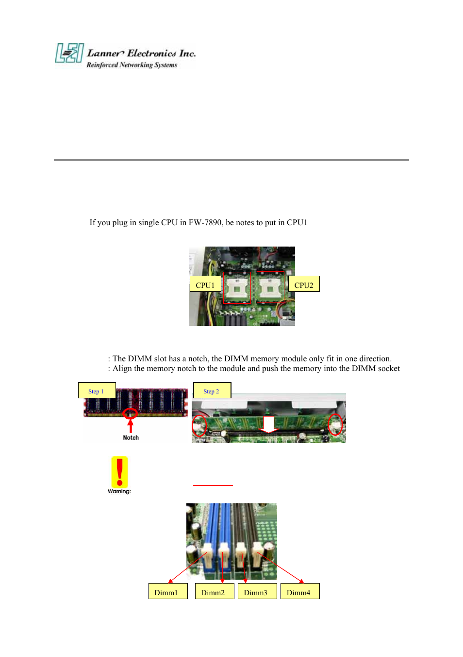 Fw-7890 hardware installation guide, 1 hardware installation guide | Lanner electronic FW-7890 User Manual | Page 29 / 56