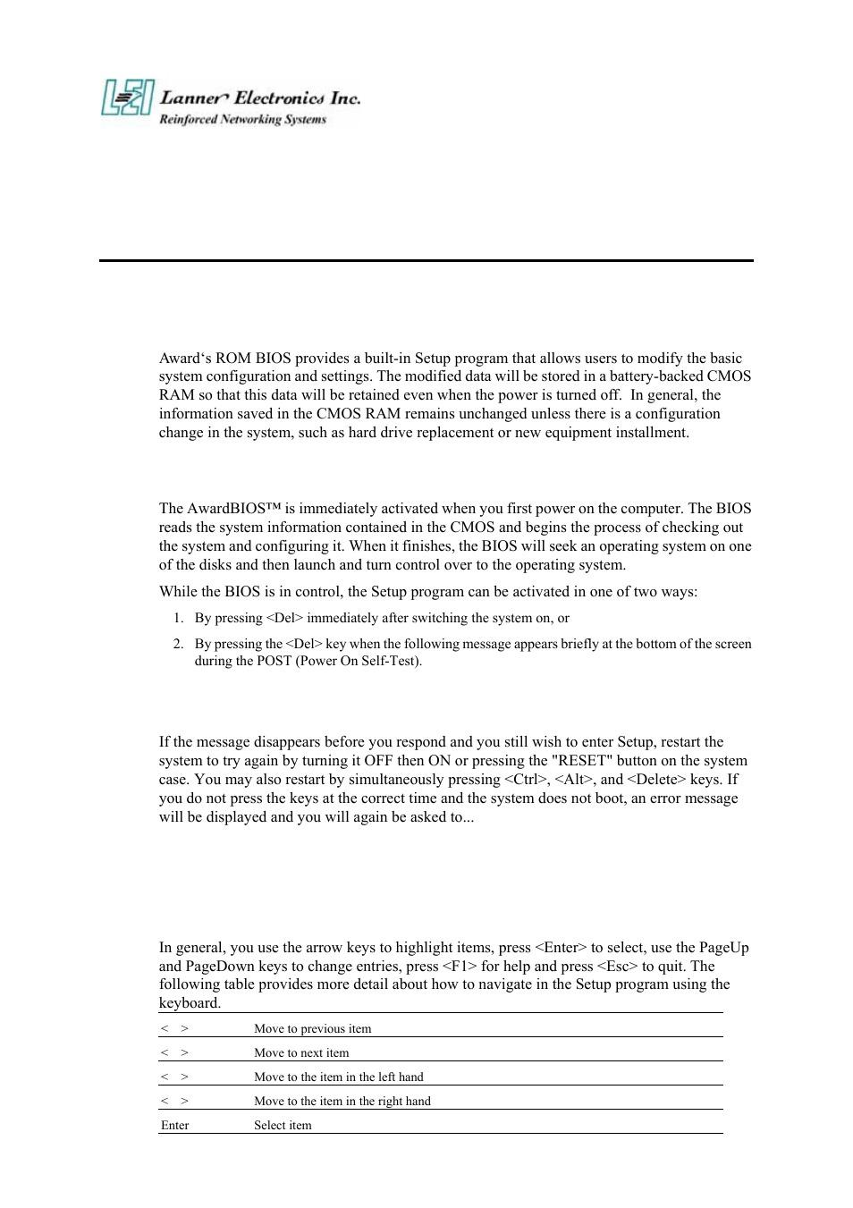 Chapter 3, Award bios setup, 1 bios setup | Lanner electronic FW-7890 User Manual | Page 31 / 56
