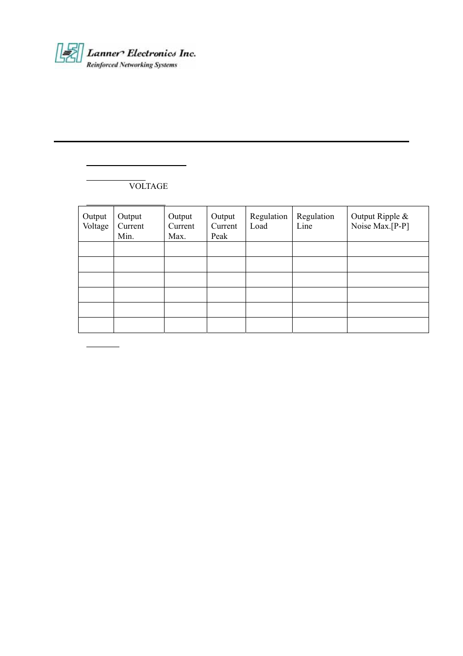 Appendix a, Power supply | Lanner electronic FW-7890 User Manual | Page 48 / 56