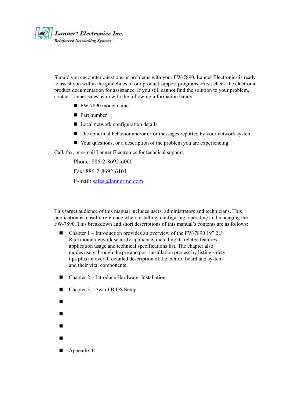 Getting technical assistance, About this manual | Lanner electronic FW-7890 User Manual | Page 5 / 56