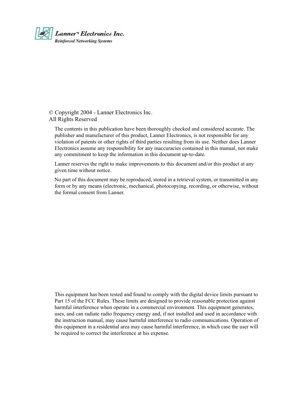 Lanner electronic FW-6420 User Manual | Page 2 / 48