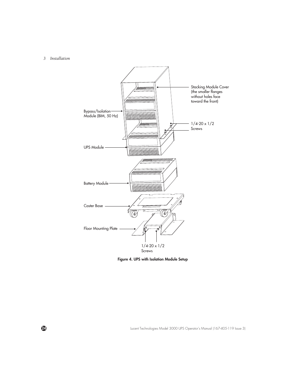 Lucent Technologies Uninterruptible Power Systems 3000 VA User Manual | Page 34 / 75