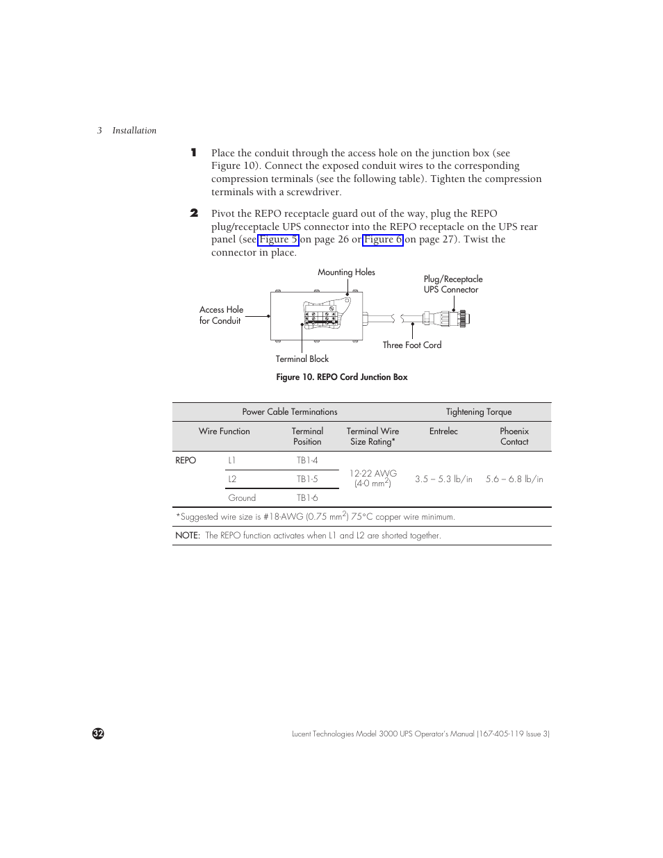 Lucent Technologies Uninterruptible Power Systems 3000 VA User Manual | Page 42 / 75