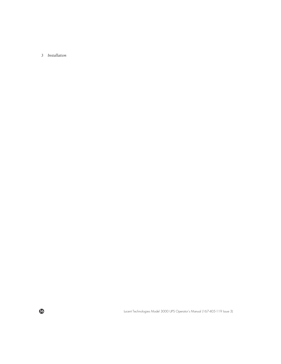 Lucent Technologies Uninterruptible Power Systems 3000 VA User Manual | Page 46 / 75