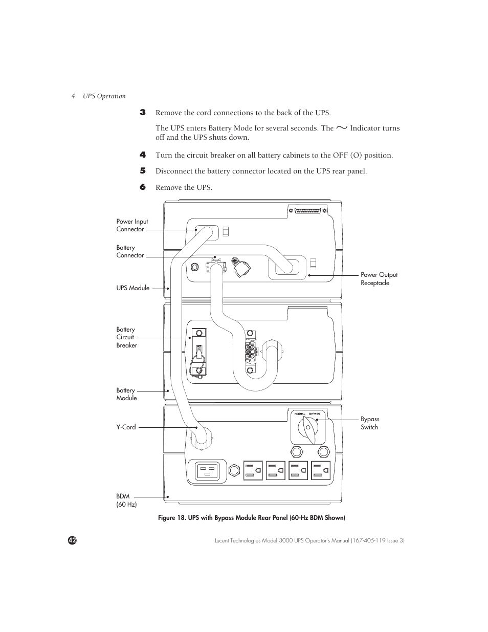 Lucent Technologies Uninterruptible Power Systems 3000 VA User Manual | Page 52 / 75