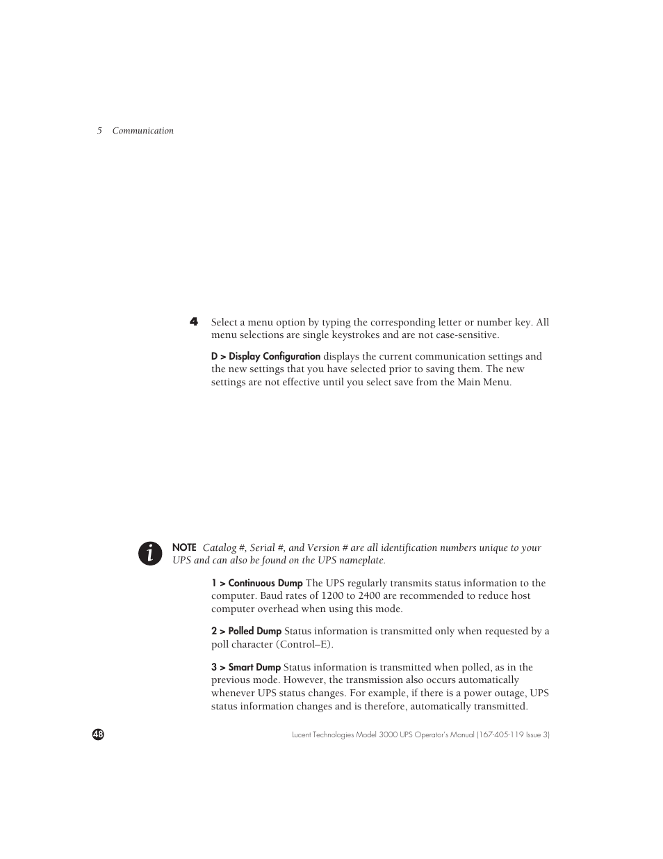 Lucent Technologies Uninterruptible Power Systems 3000 VA User Manual | Page 58 / 75