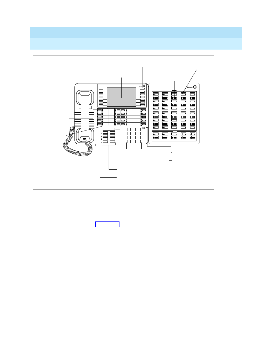 Console buttons, Mlx-20l telephone with direct station selector, Dss) | Console buttons 6, Page 6-14 programming from the console, Managing the system, Handset message light dialpad | Lucent Technologies MERLIN LEGEND 6 User Manual | Page 244 / 472