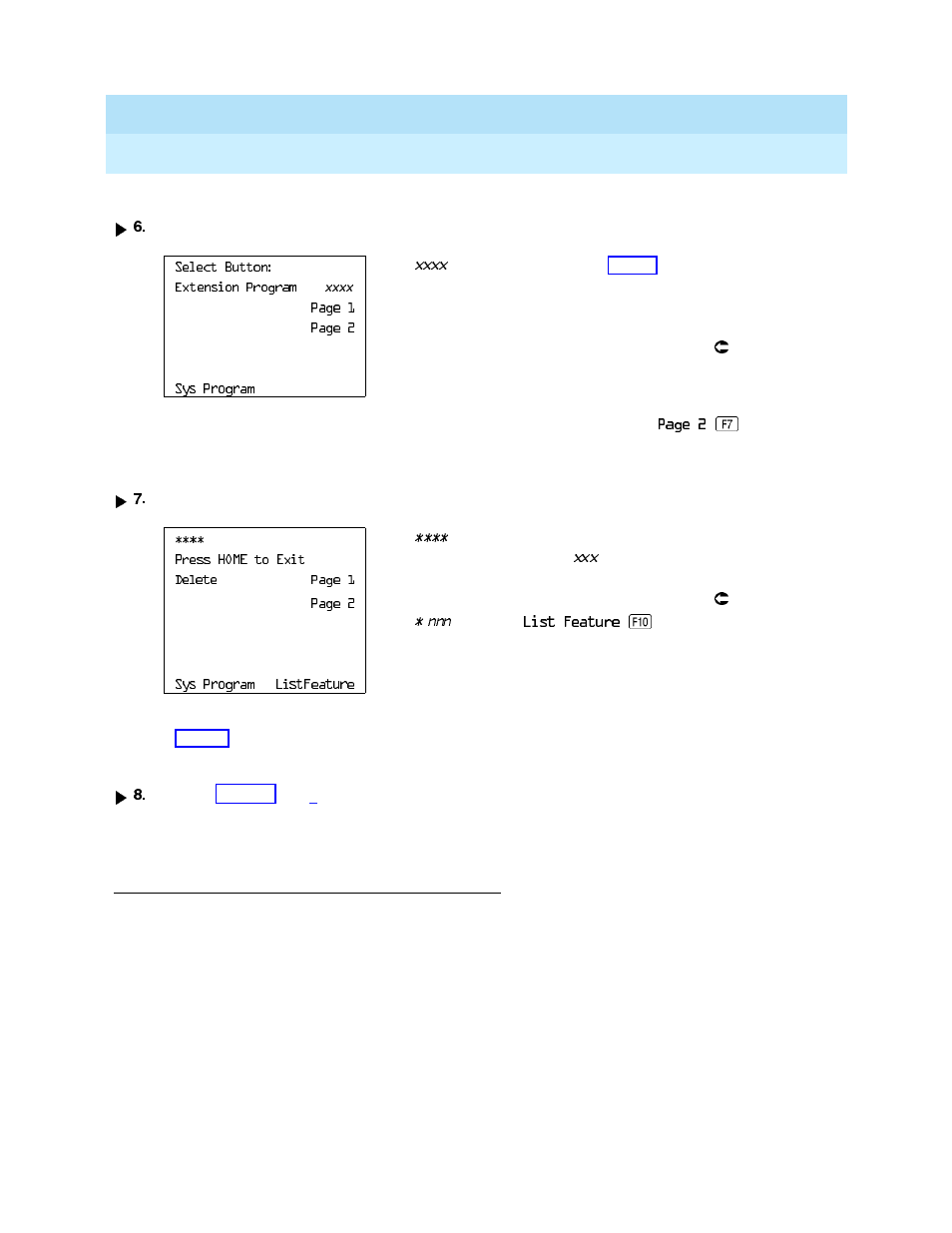 Copying feature and sa/icom buttons, Copying feature and sa/icom buttons” o, Ee step | Lucent Technologies MERLIN LEGEND 6 User Manual | Page 259 / 472