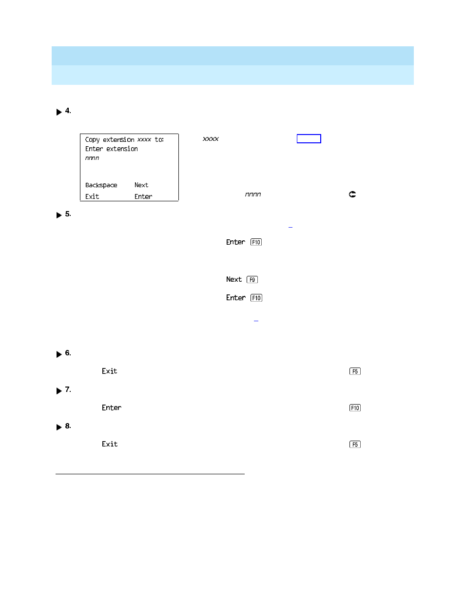 Copying line/trunk button assignments, Copying line/trunk button assignments” on | Lucent Technologies MERLIN LEGEND 6 User Manual | Page 263 / 472