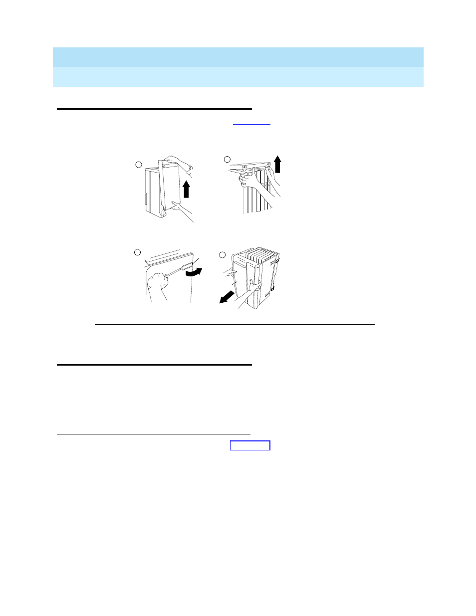 Removing the control unit housing, Installing the control unit housing, Installing the top cover | Removing the control unit housing 5, Installing the control unit housing 5 | Lucent Technologies MERLIN LEGEND 6 User Manual | Page 422 / 472