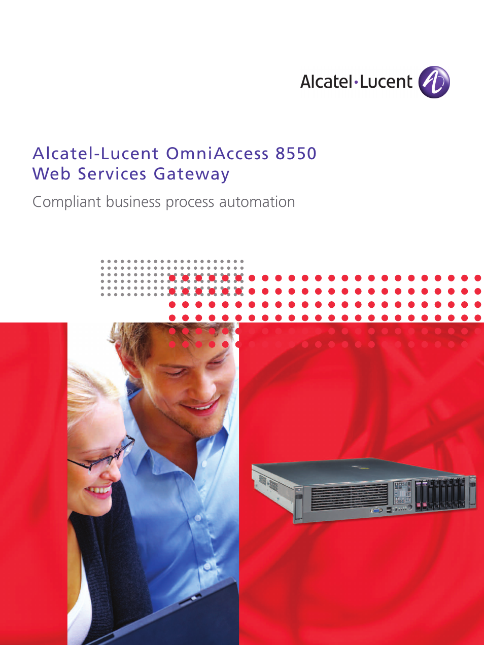 Lucent Technologies Web Services Gateway OmniAccess 8550 User Manual | 8 pages