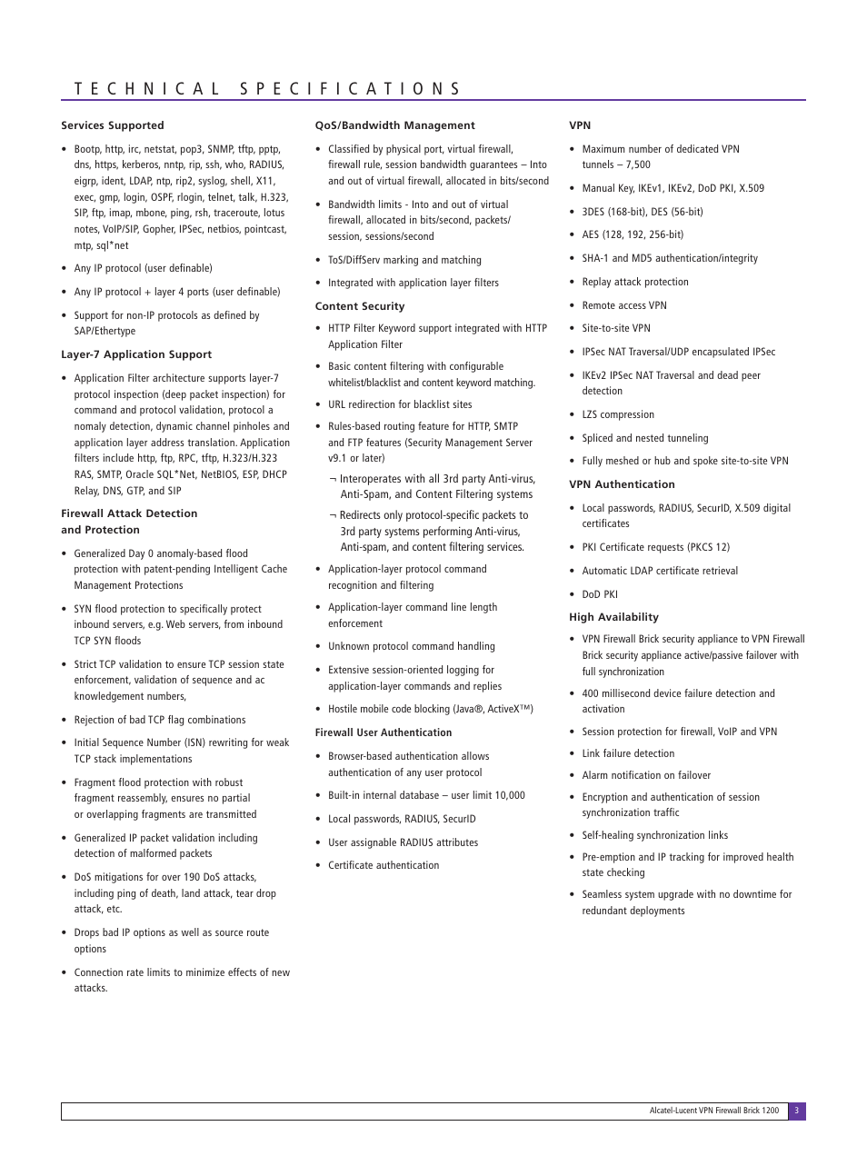 Lucent Technologies Alcatel-Lucent VPN 1200 User Manual | Page 3 / 6