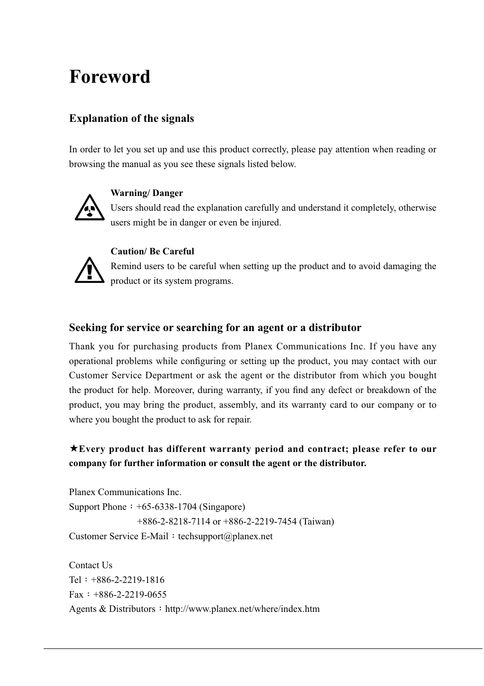Foreword | Lucent Technologies GW-DS300N User Manual | Page 3 / 78
